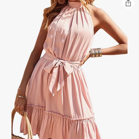 Dresses & Skirts - Pink Halter Dress